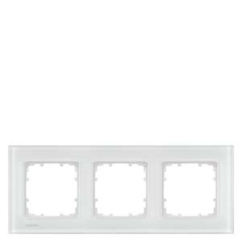 Siemens Schalterprogramm 3fach Rahmen Delta Weiß 5TG12031 1St. Siemens Schalterprogramm 3fach Rahmen Delta Weiß 5TG12031 1St.