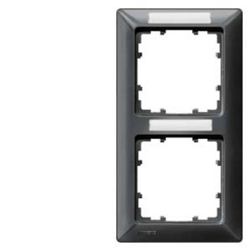 Siemens Schalterprogramm 2fach Rahmen Delta Carbon 5TG25528 1 St.