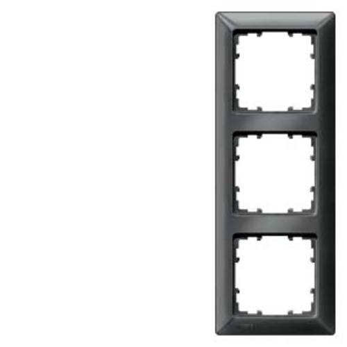 Siemens Schalterprogramm 3fach Rahmen Delta Carbon 5TG25536 1 St.