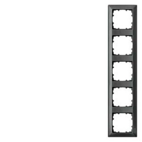 Siemens Schalterprogramm 5fach Rahmen Delta Carbon 5TG25556 1 St.