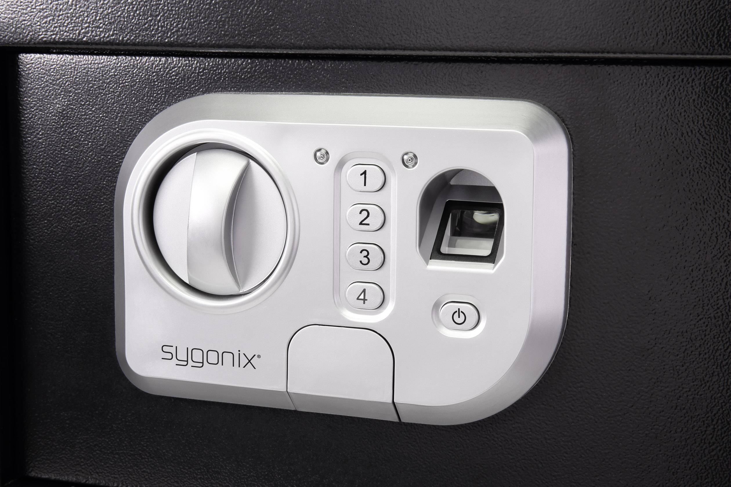 Sygonix SY-3521254 SY-31BS Wertschutzschrank Fingerabdruckschloss, Zahlenschloss