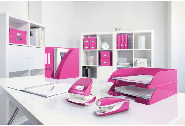 Leitz 5502 New NeXXt WOW 55021023 Heftgerät Pink (metallic) Heftleistung: 30 Bl. (80 g/m²)