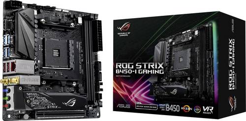 Asus ROG Strix B450-I Gaming Mainboard Sockel AMD AM4 Formfaktor Mini-ITX Mainboard-Chipsatz AMD® B