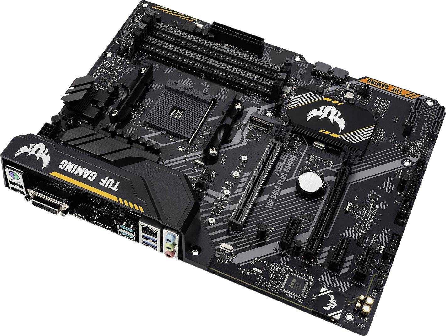 Asus TUF B450-Plus Gaming Mainboard Sockel (PC) AMD AM4 Formfaktor (Details) ATX Mainboard-Chipsatz AMD® B450