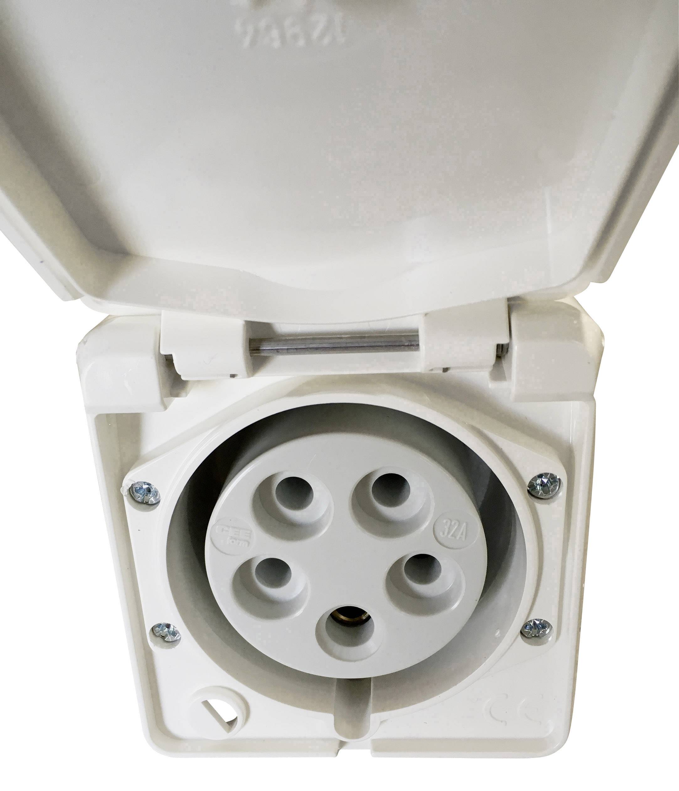 MENNEKES 4245, Weiß, IP44, 400 V, 32 A, 50 - 60