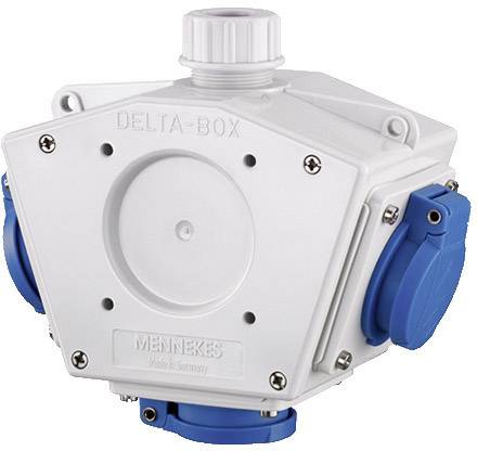 MENNEKES 92798 Steckdosen-Verteiler Grau, Blau