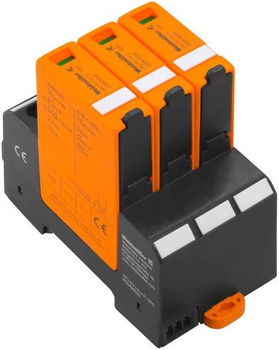 Weidmüller 2530610000 VPU PV I+II 3 1000 Überspannungsschutz-Ableiter steckbar Überspannungsschutz für: Photovoltaik-Anlage 20 kA