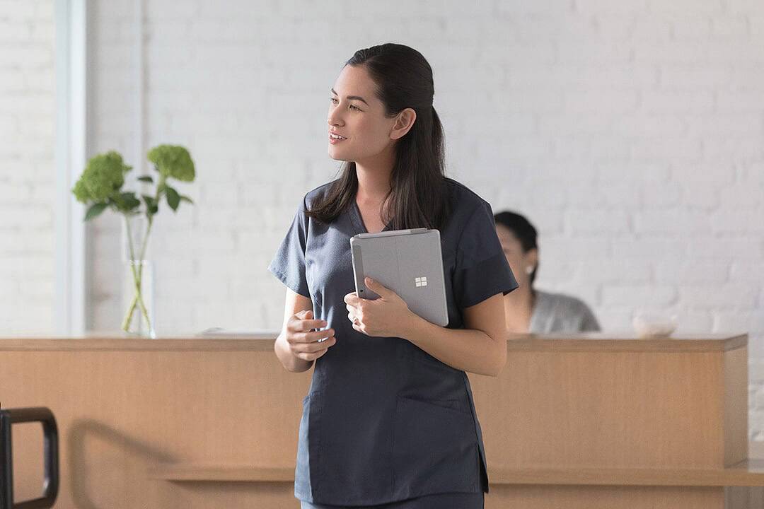 Microsoft Surface GO 25.4 cm (10.0 Zoll) Windows®-Tablet Intel® Pentium® Gold 4415Y 8 GB LPDDR3-RAM 128 GB SSD WiFi   Windows® 10 S Silber