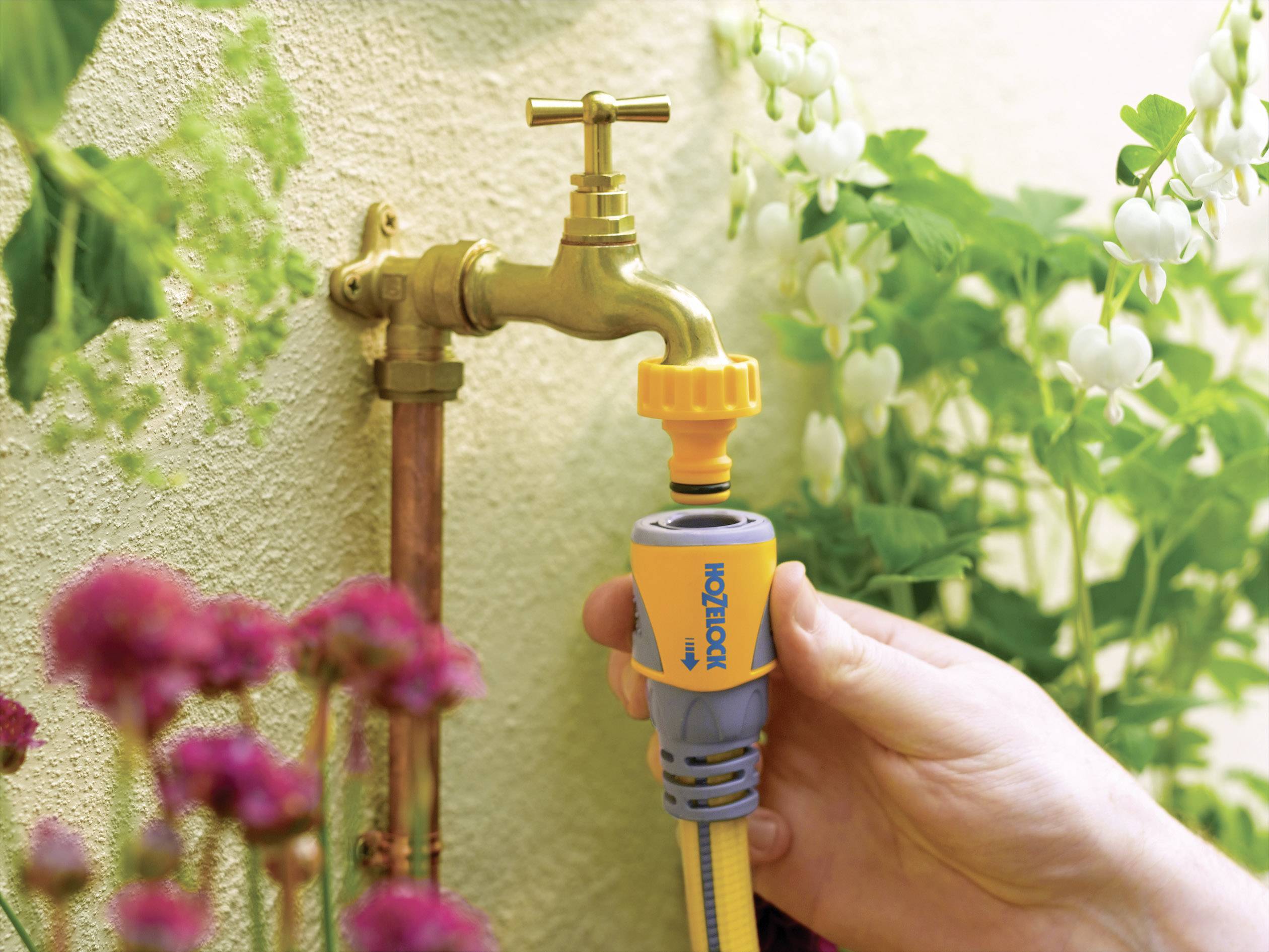 Hozelock 2050 6000 Kunststoff Schlauchanschluss Steckkupplung, 12 - 15mm (1/2") Ø