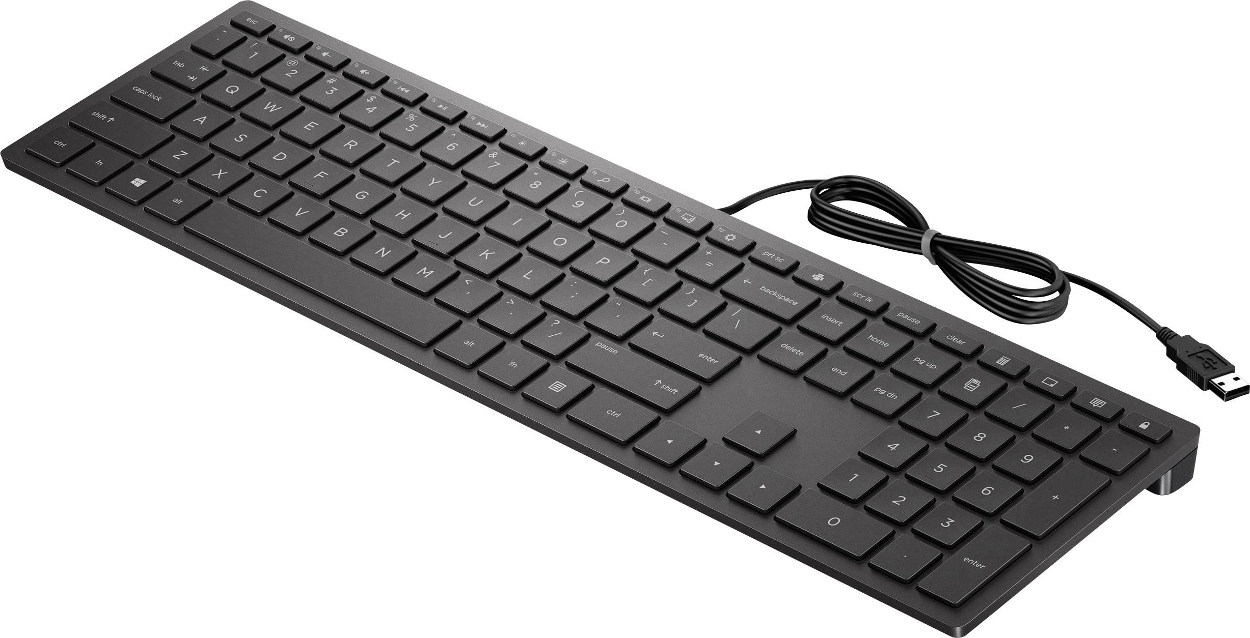 HP Pavilion 300 USB Tastatur QWERTZ Schwarz Voelkner