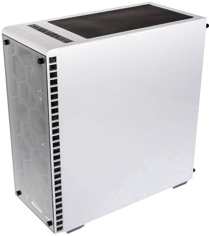 Kolink Observatory RGB Midi-Tower PC-Gehäuse Weiß 4 Vorinstallierte LED Lüfter, Seitenfenster, Staubfilter, Werkzeugfreie Festplatteninstallation