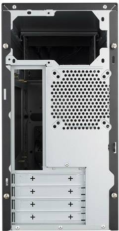 Cooler Master MasterBox E300L Midi-Tower PC-Gehäuse Schwarz, Silber 1 vorinstallierter Lüfter