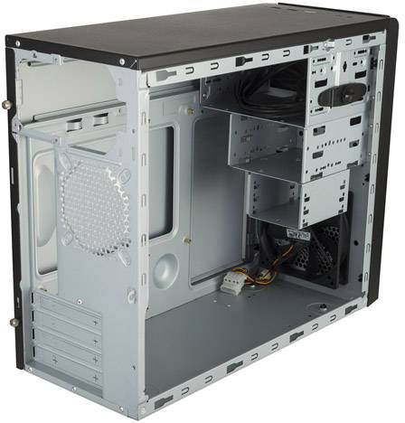 Cooler Master MasterBox E300L Midi-Tower PC-Gehäuse Schwarz, Silber 1 vorinstallierter Lüfter