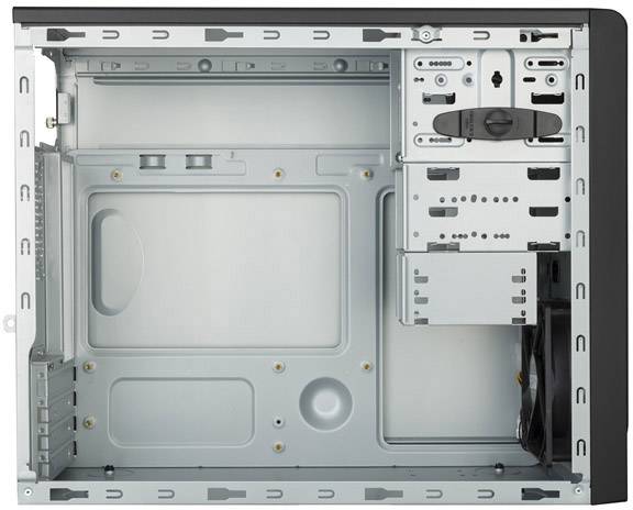 Cooler Master MasterBox E300L Midi-Tower PC-Gehäuse Schwarz, Silber 1 vorinstallierter Lüfter