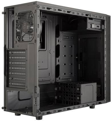 Cooler Master MasterBox E500L Midi-Tower PC-Gehäuse Schwarz, Rot 1 vorinstallierter Lüfter