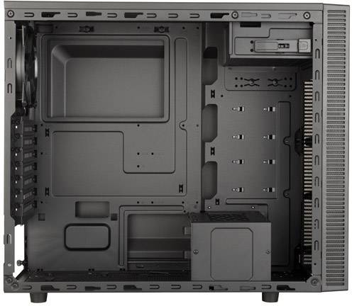 Cooler Master MasterBox E500L Midi-Tower PC-Gehäuse Schwarz, Rot 1 vorinstallierter Lüfter