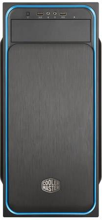 Cooler Master MasterBox E500L Midi-Tower PC-Gehäuse Schwarz, Blau 1 vorinstallierter Lüfter
