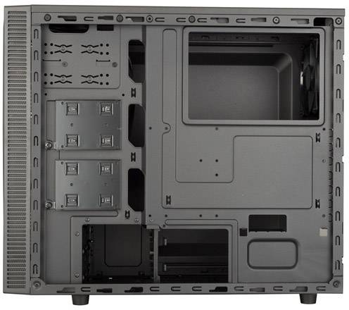 Cooler Master MasterBox E500L Midi-Tower PC-Gehäuse Schwarz, Blau 1 vorinstallierter Lüfter