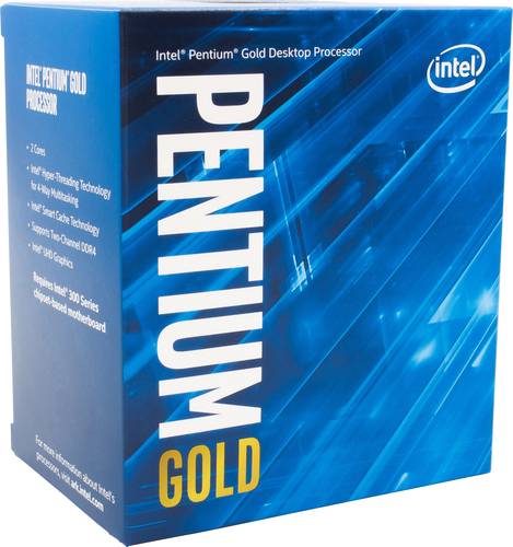 Intel® Pentium® Gold G6400 2 x 4GHz Dual Core Prozessor (CPU) Boxed Sockel (PC): Intel® 1200 58W