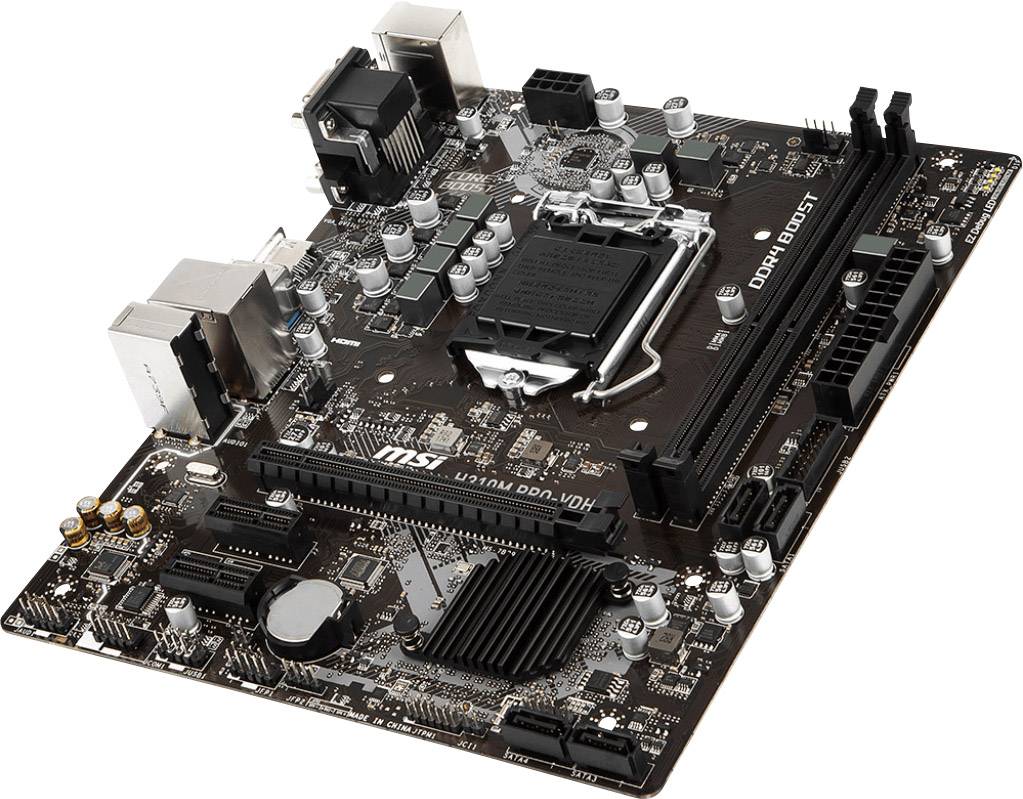 MSI H310M PRO-VDH Mainboard Sockel (PC) Intel® 1151v2 Formfaktor (Details) Micro-ATX Mainboard-Chipsatz Intel® H310