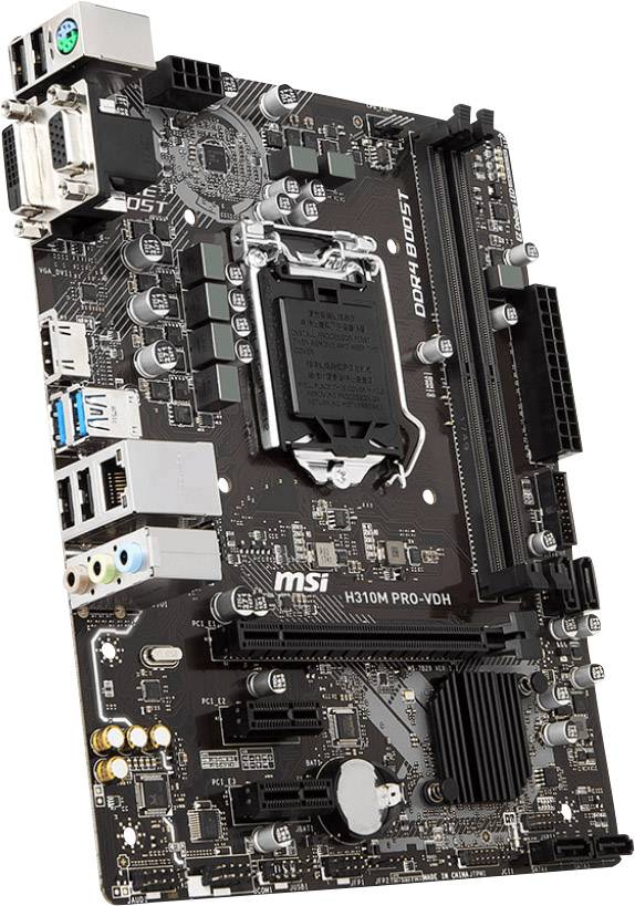 MSI H310M PRO-VDH Mainboard Sockel (PC) Intel® 1151v2 Formfaktor (Details) Micro-ATX Mainboard-Chipsatz Intel® H310
