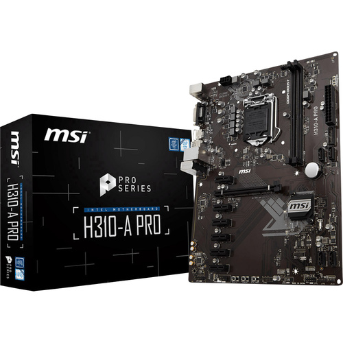 MSI H310-A PRO Mainboard Sockel Intel® 1151v2 Formfaktor ATX Mainboard-Chipsatz Intel® H310
