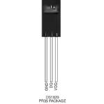 Maxim Integrated DS18S20+ DS18S20+ Temperatursensor -55 bis +125°C TO-92 radial bedrahtet Maxim Integrated DS18S20+ DS18S20+ Temperatursensor -55 bis +125°C TO-92 radial bedrahtet