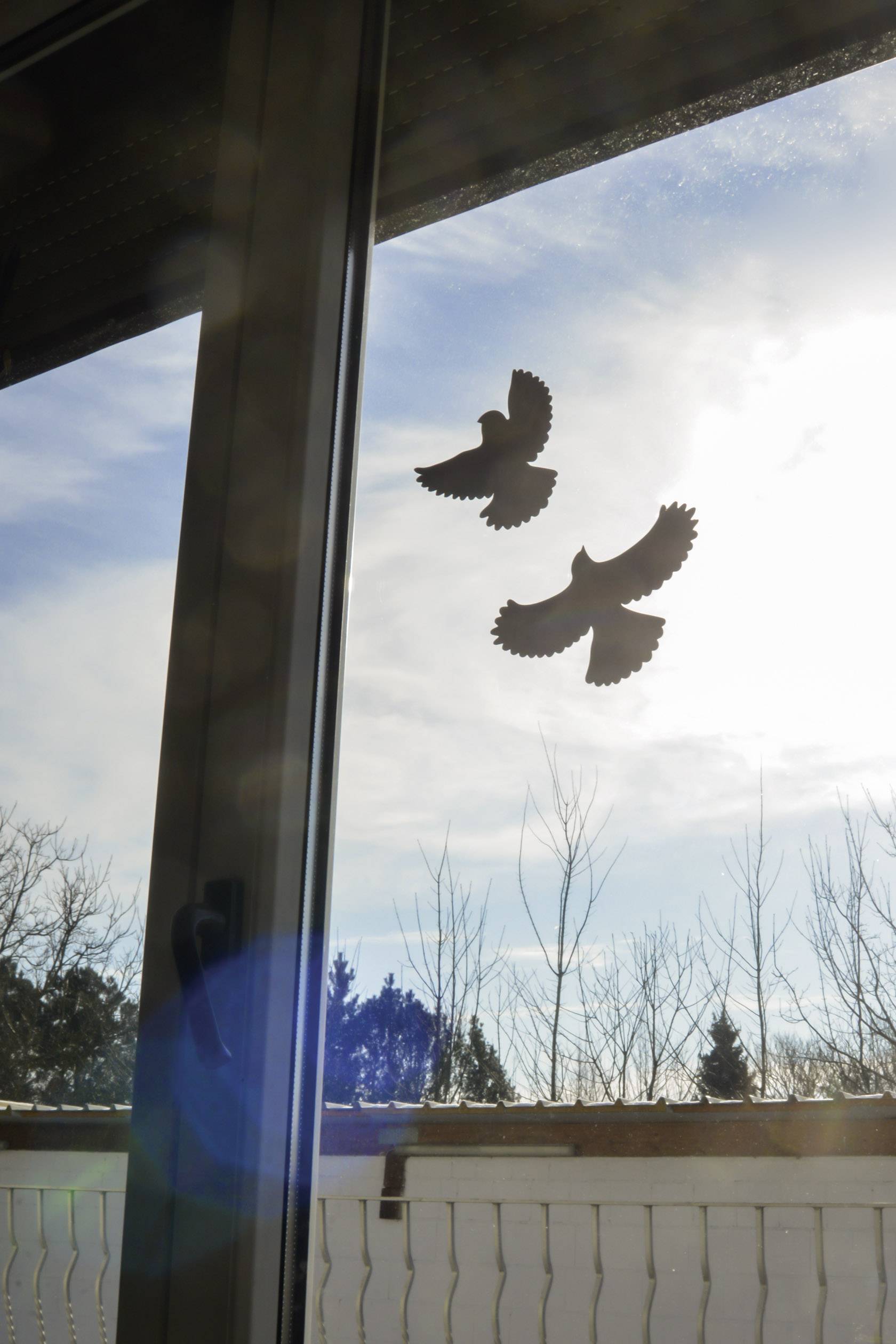 Gardigo Birdprotection Fensteraufkleber Vogelbild Funktionsart Abschreckung 5 St.