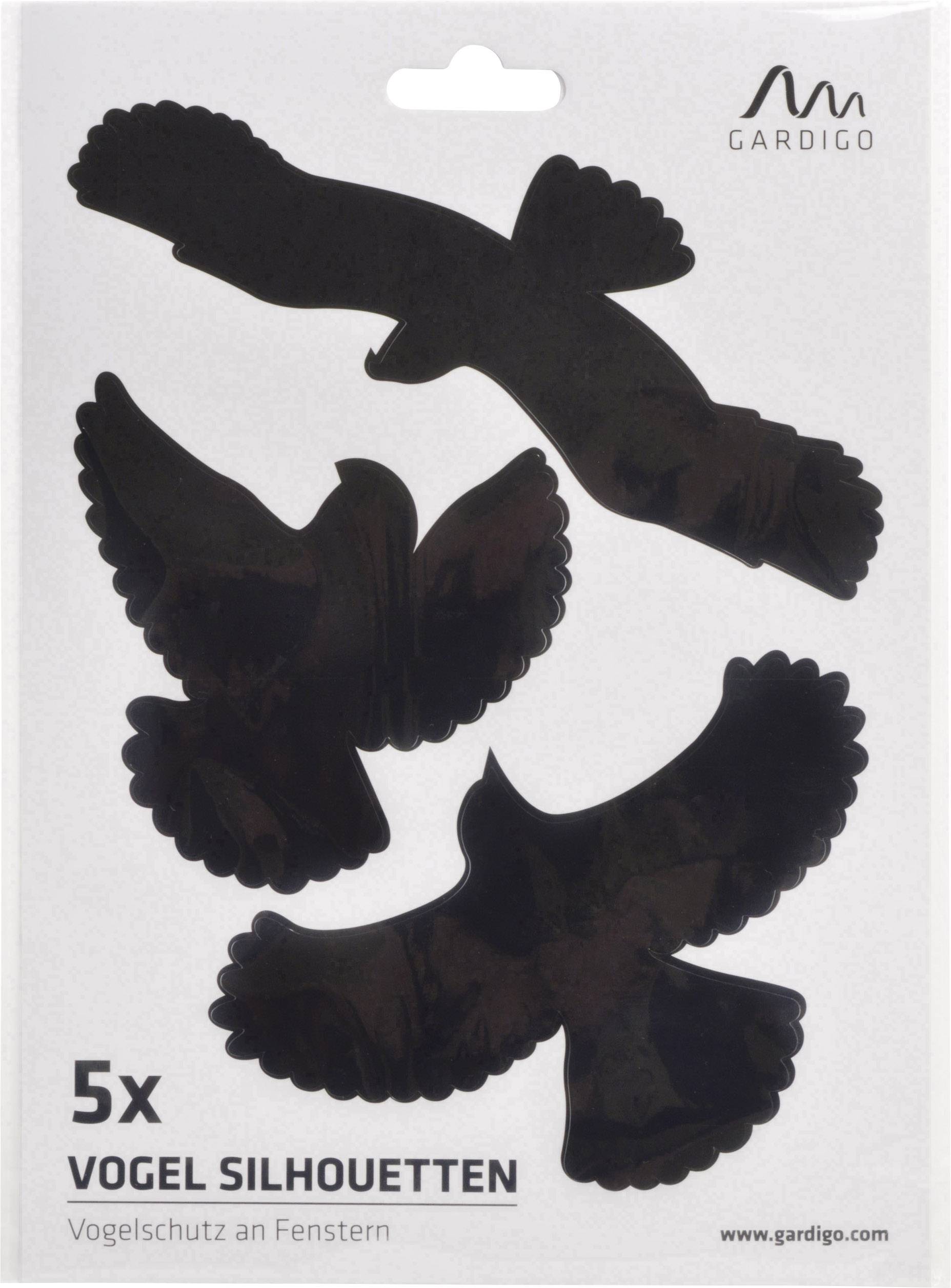 Gardigo Birdprotection Fensteraufkleber Vogelbild Funktionsart Abschreckung 5 St.