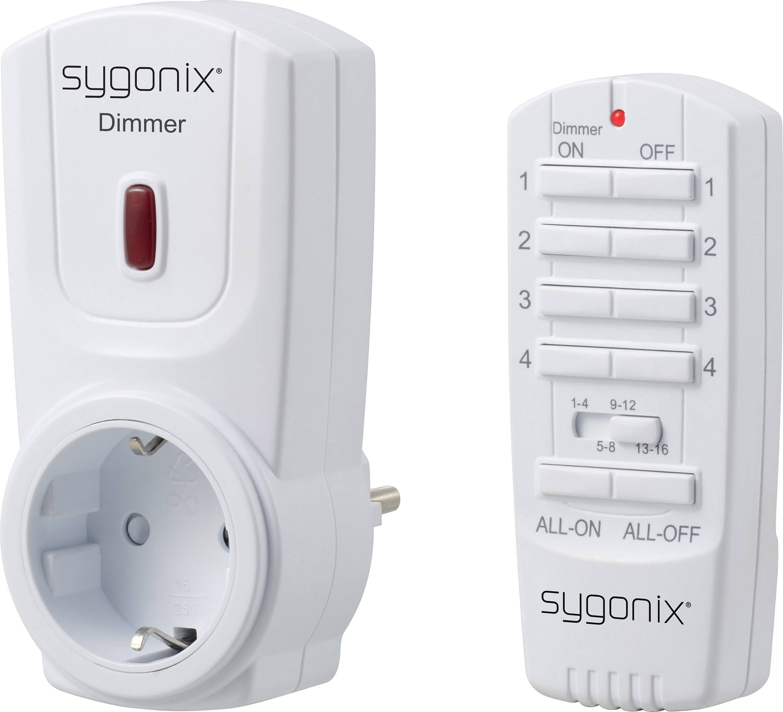RSL Dimmer-Set Zwischenstecker Schaltleistung (max.) 300W Reichweite max. (im Freifeld) 70m