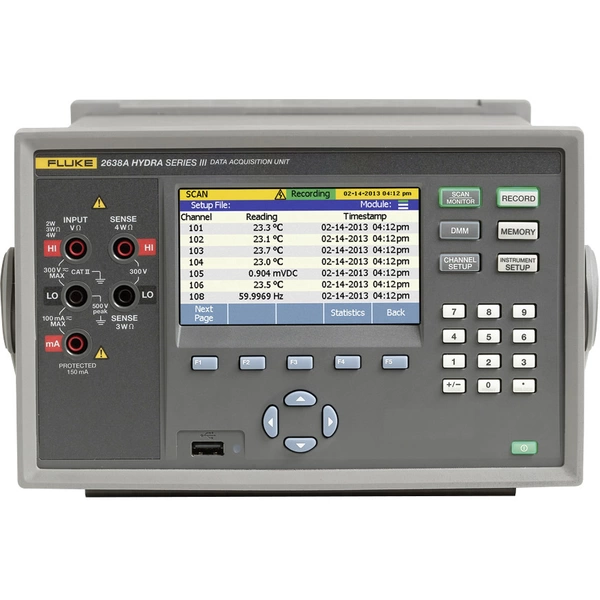 Fluke Calibration 4410407 2638A/60 240 Multi-Datenlogger Messgröße Spannung, Strom, Temperatur, Widerstand -270 bis 2315°C 0.1 Fluke Calibration 4410407 2638A/60 240 Multi-Datenlogger Messgröße Spannung, Strom, Temperatur, Widerstand -270 bis 2315°C 0.1