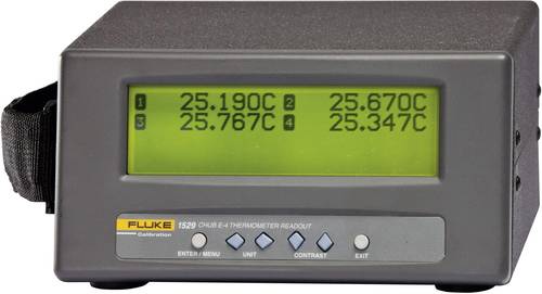 Fluke Calibration 1529-R-256 Temperatur-Messgerät -189 bis +960°C Fühler-Typ PRT, Thermoelement,