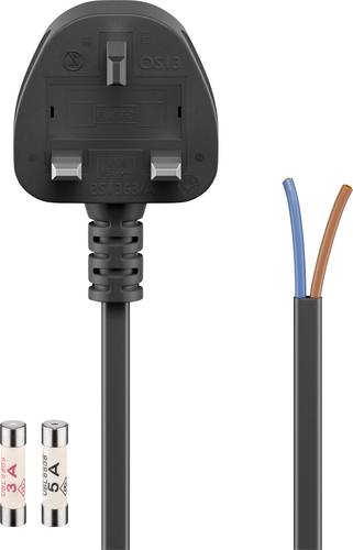Goobay 45793 Strom Netzkabel Schwarz 1.50m