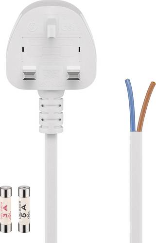 Goobay 45794 Strom Netzkabel Weiß 1.50m