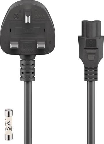 Goobay 45775 Strom Netzkabel Schwarz 3.00m