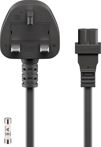 Goobay 45787 Strom Netzkabel Schwarz 3.00m