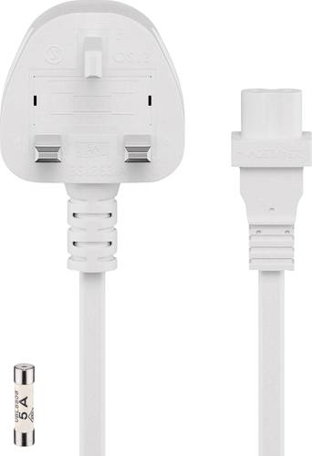 Goobay 45791 Strom Netzkabel Weiß 3.00m