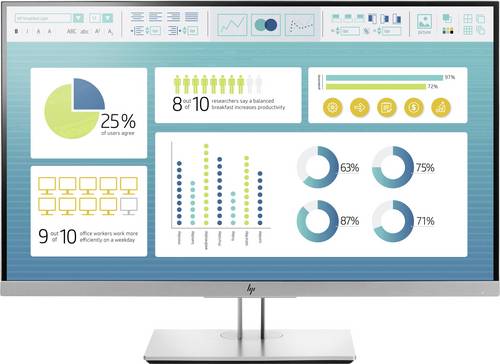 HP EliteDisplay E273 LED-Monitor 68.6cm (27 Zoll) EEK A+ (A++ - E) 1920 x 1080 Pixel Full HD 5 ms HD