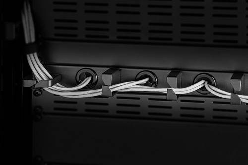 Renkforce RF-3525042 19 Zoll Netzwerkschrank-Kabelführung 1 HE Schwarz