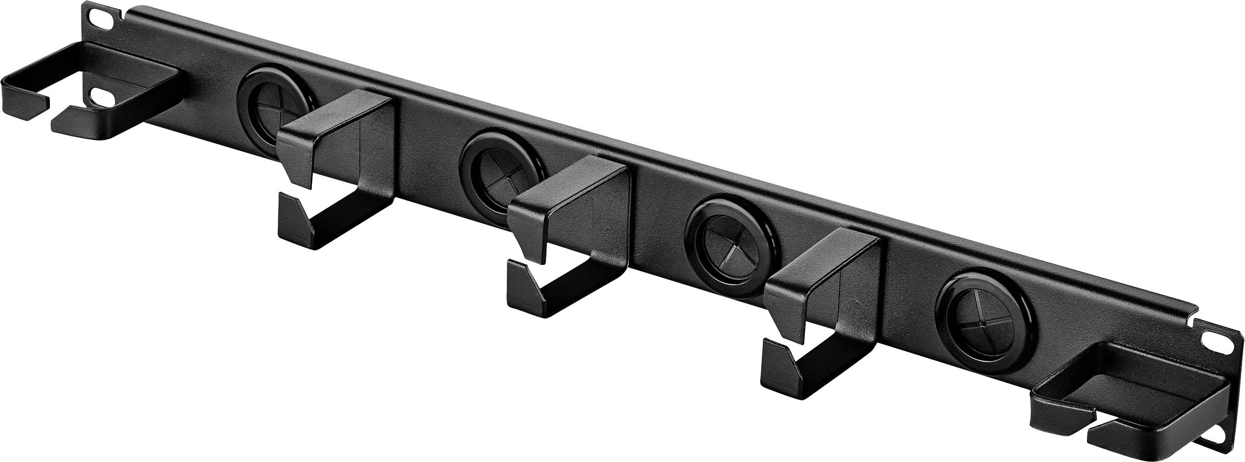 Renkforce RF-3525042 19 Zoll Netzwerkschrank-Kabelführung 1 HE Schwarz