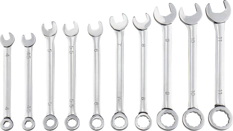 Donau Elektronik 940 Ring-Maulschlüssel-Satz Schlüsselweite (Metrisch) 4 - 11mm