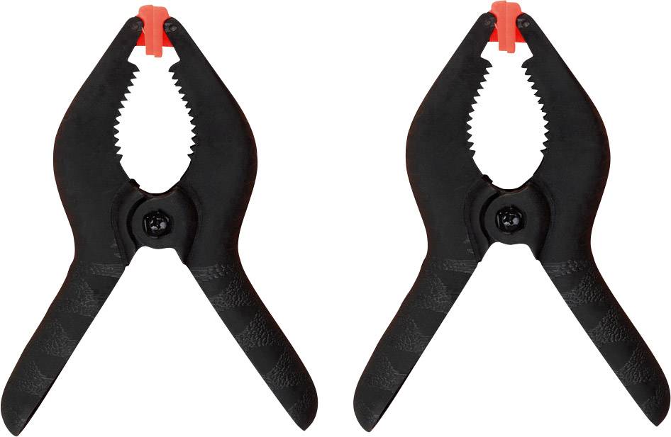 Donau Elektronik Spannzwingen 2 tlg. 19-3S Spann-Weite (max.):45 mm Produktabmessung, Länge: 110 mm