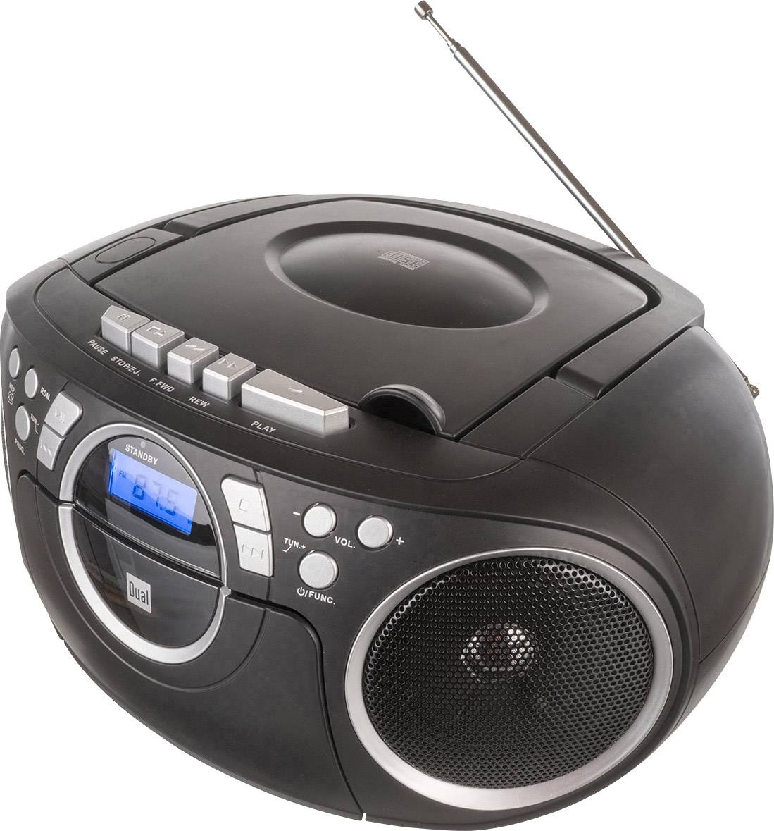 Dual P 70 CD-Radio UKW AUX, CD, Kassette Schwarz