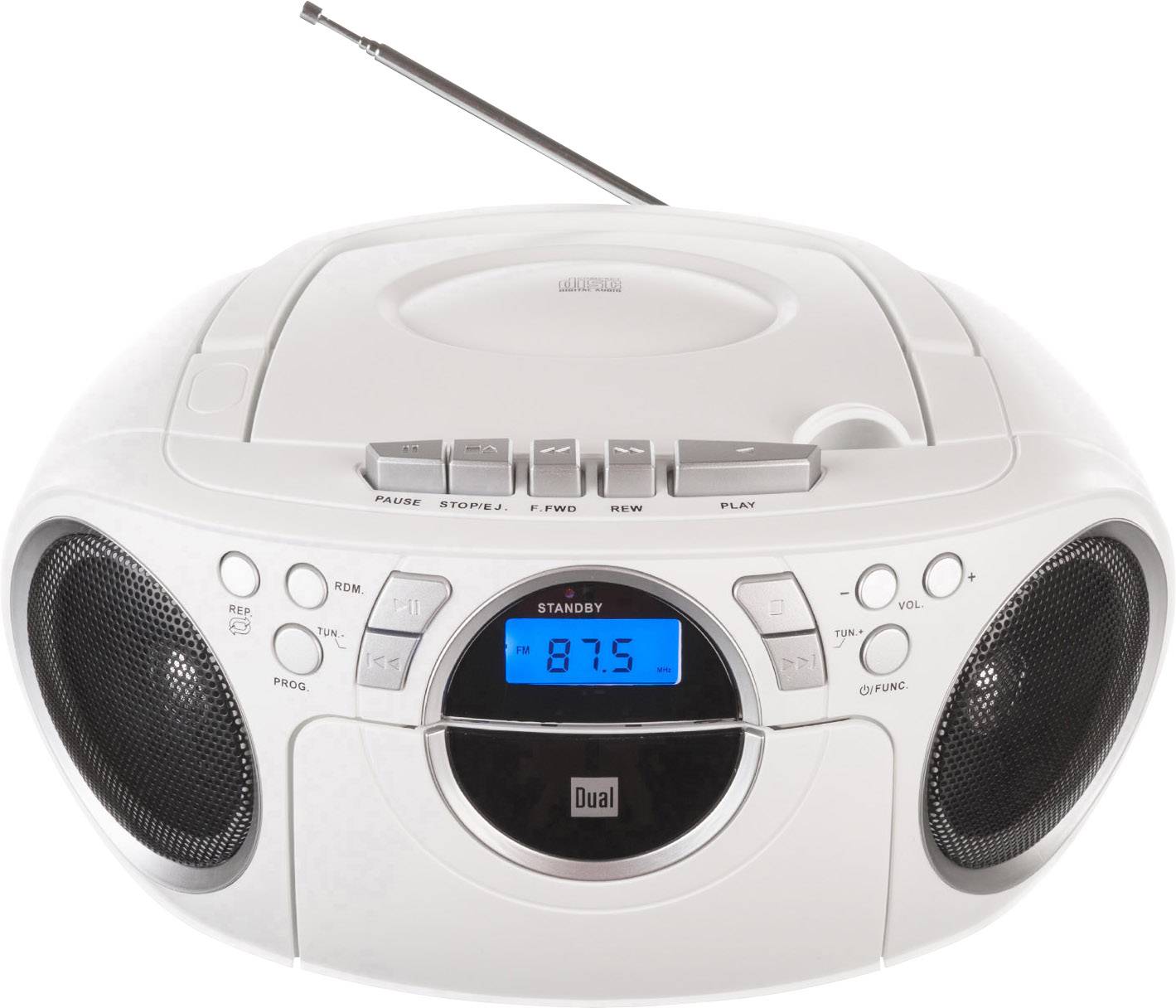 Dual P 70 CD-Radio UKW AUX, CD, Kassette Weiß