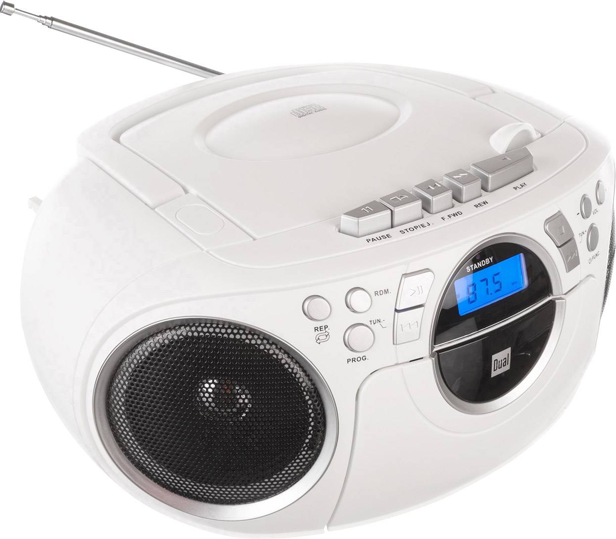 Dual P 70 CD-Radio UKW AUX, CD, Kassette Weiß