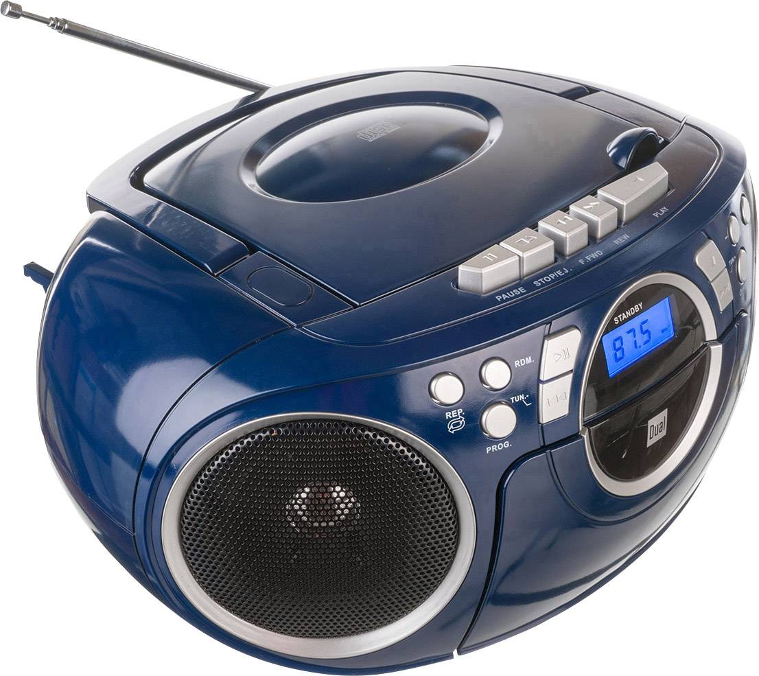 Dual P 70 CD-Radio UKW AUX, CD, Kassette Blau