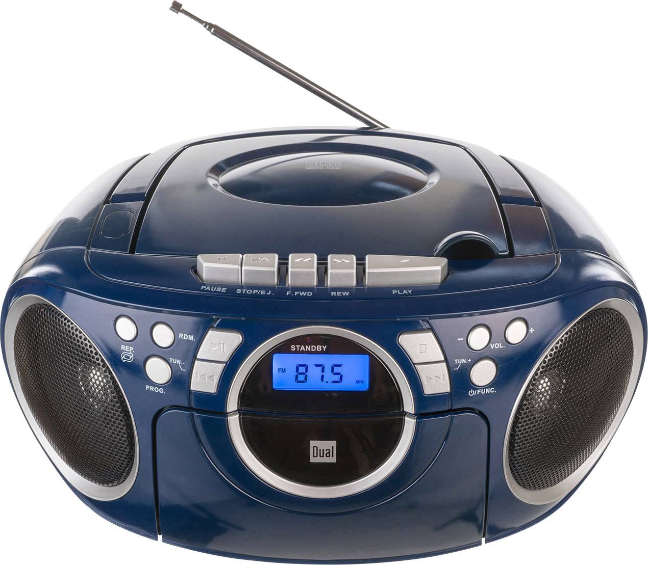Dual P 70 CD-Radio UKW AUX, CD, Kassette Blau