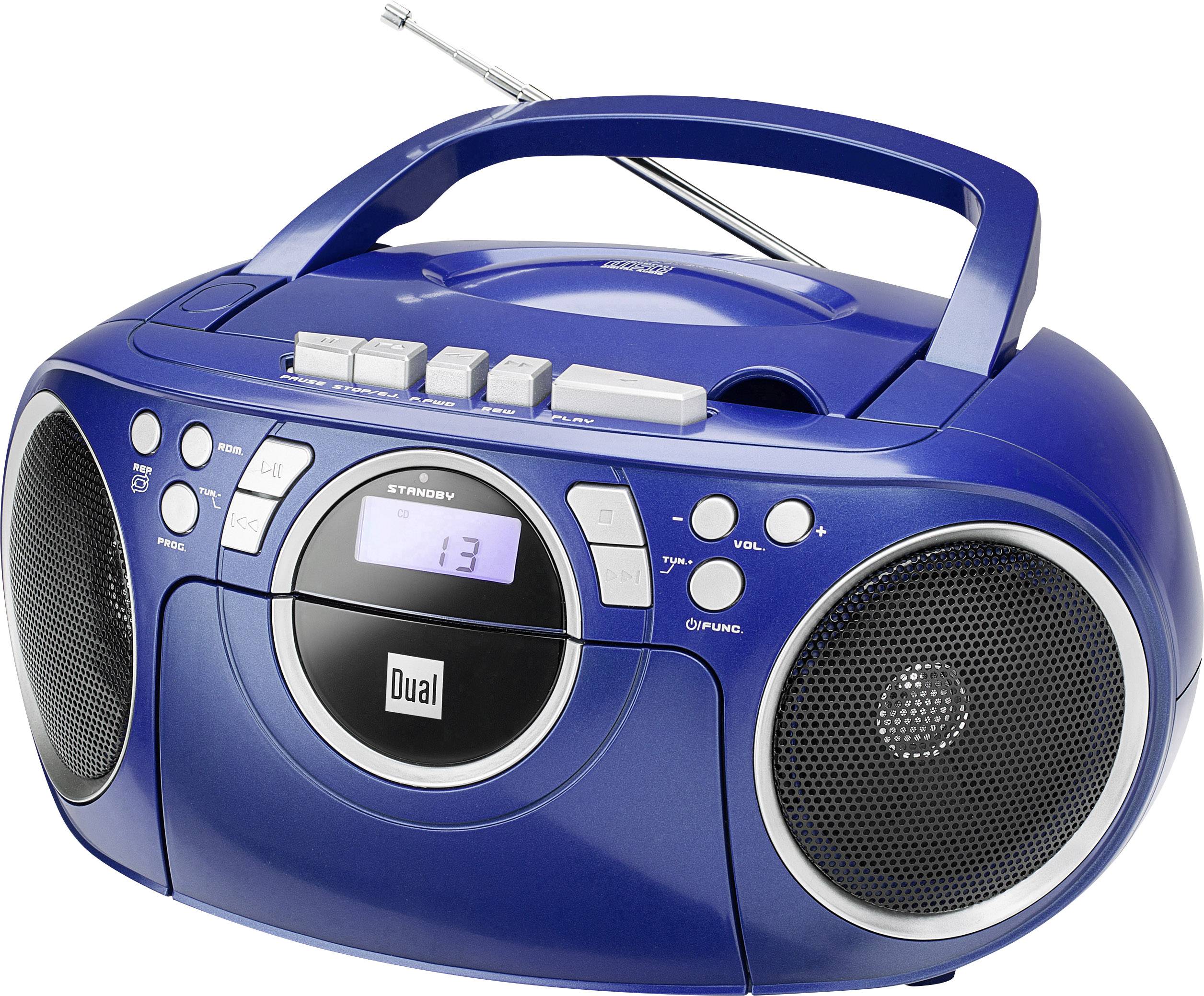 Dual P 70 CD-Radio UKW AUX, CD, Kassette Blau
