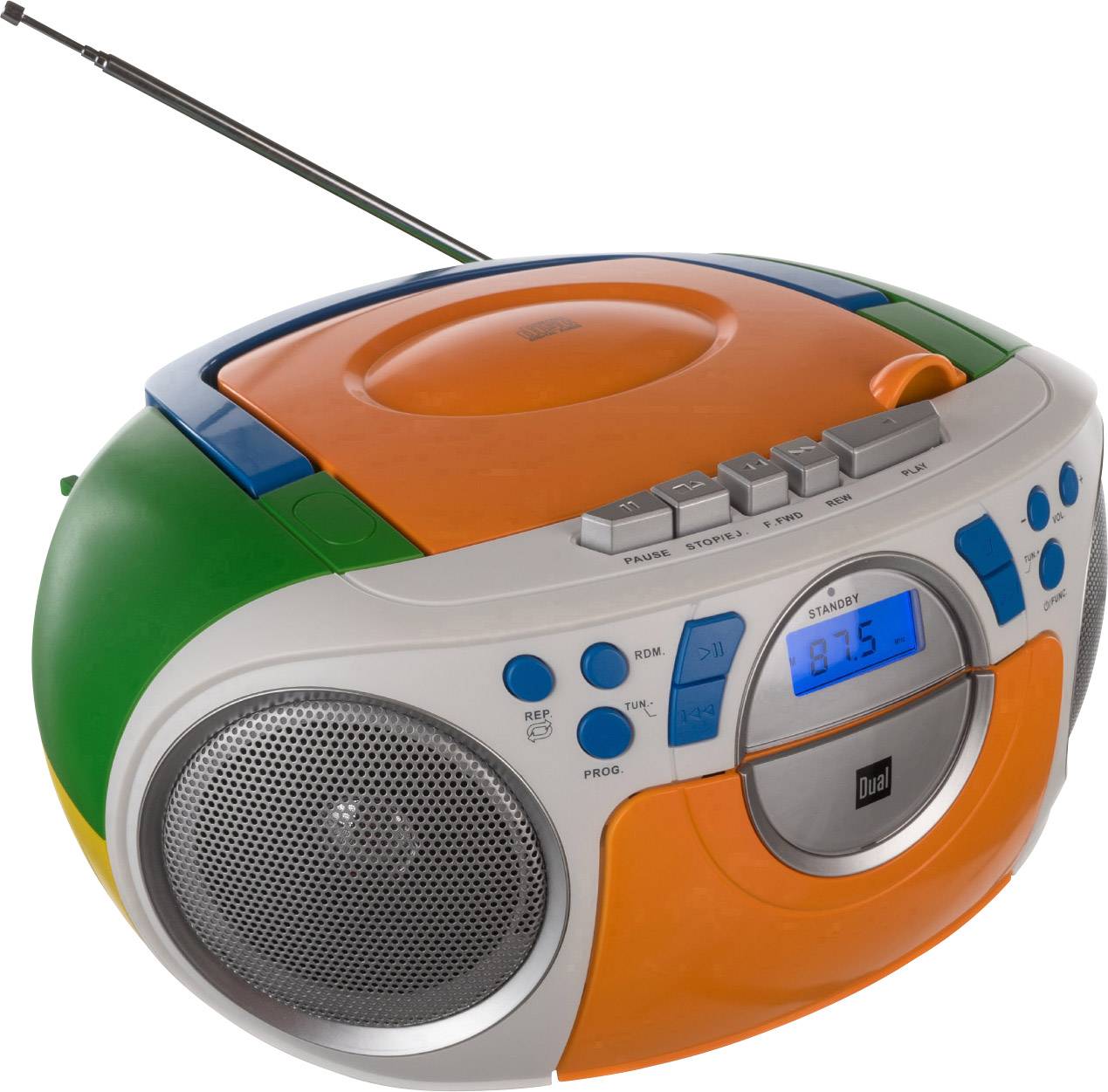 Dual P 70 CD-Radio UKW AUX, CD, Kassette Bunt