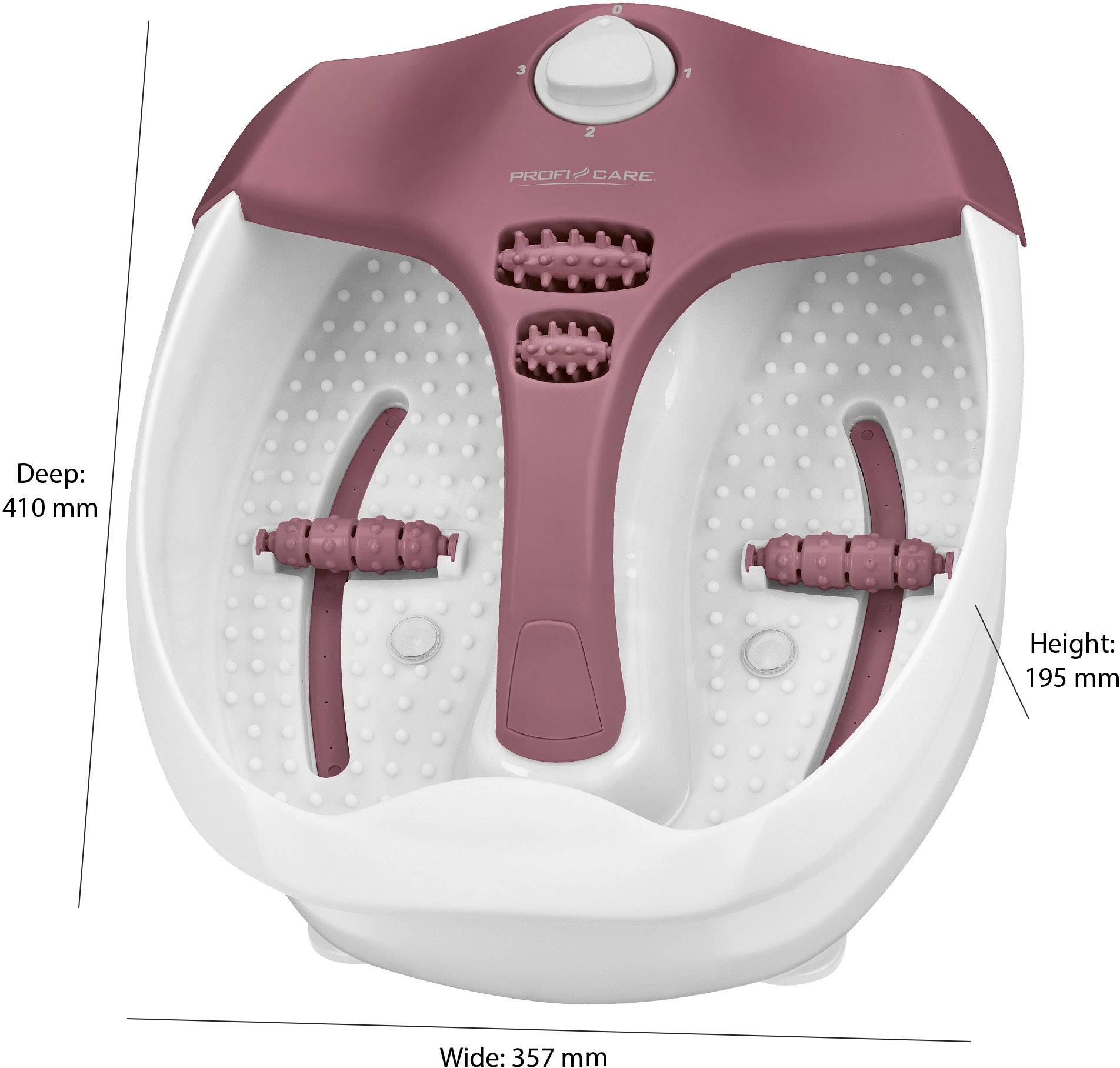 Profi-Care PC-FM 3027 Fußmassagegerät 80W Weiß, Rot